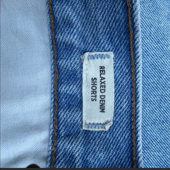 Madewell High Rise Relaxed Denim Shorts Cutoff Light Wash Size 32 - Picture 2 of 6